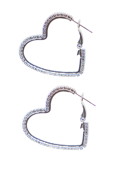 Gleaming Heart Earrings