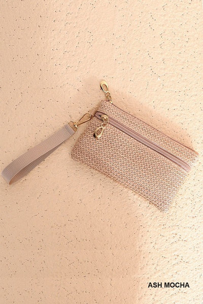 Woven Wristlet Wallet