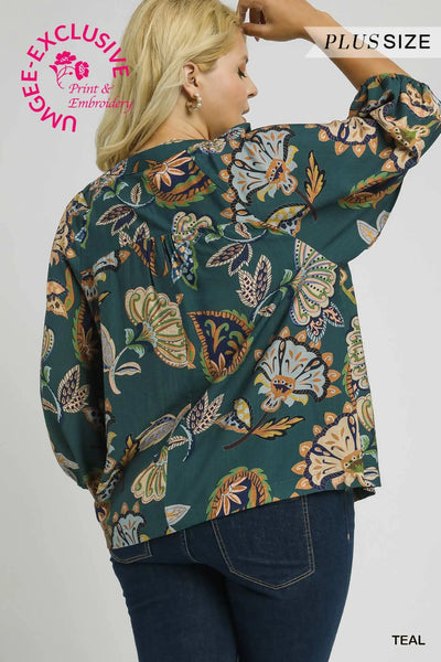 Paisley Petals Top