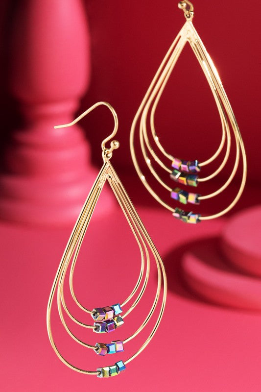 Layered Teardrop Earrings