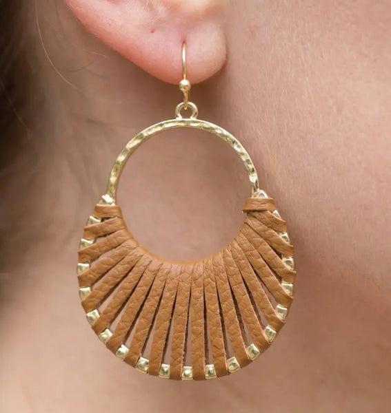 Fanned Hoop Earrings