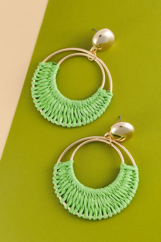 Woven Hoop Earrings