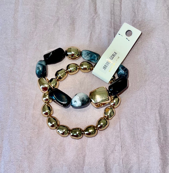 Bejeweled Stone Bracelets