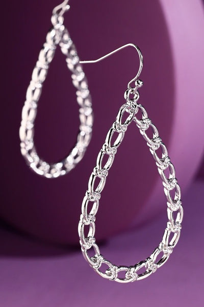 Chain Teardrop Earrings