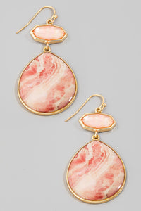 Mothers Pearl Pink Earrings