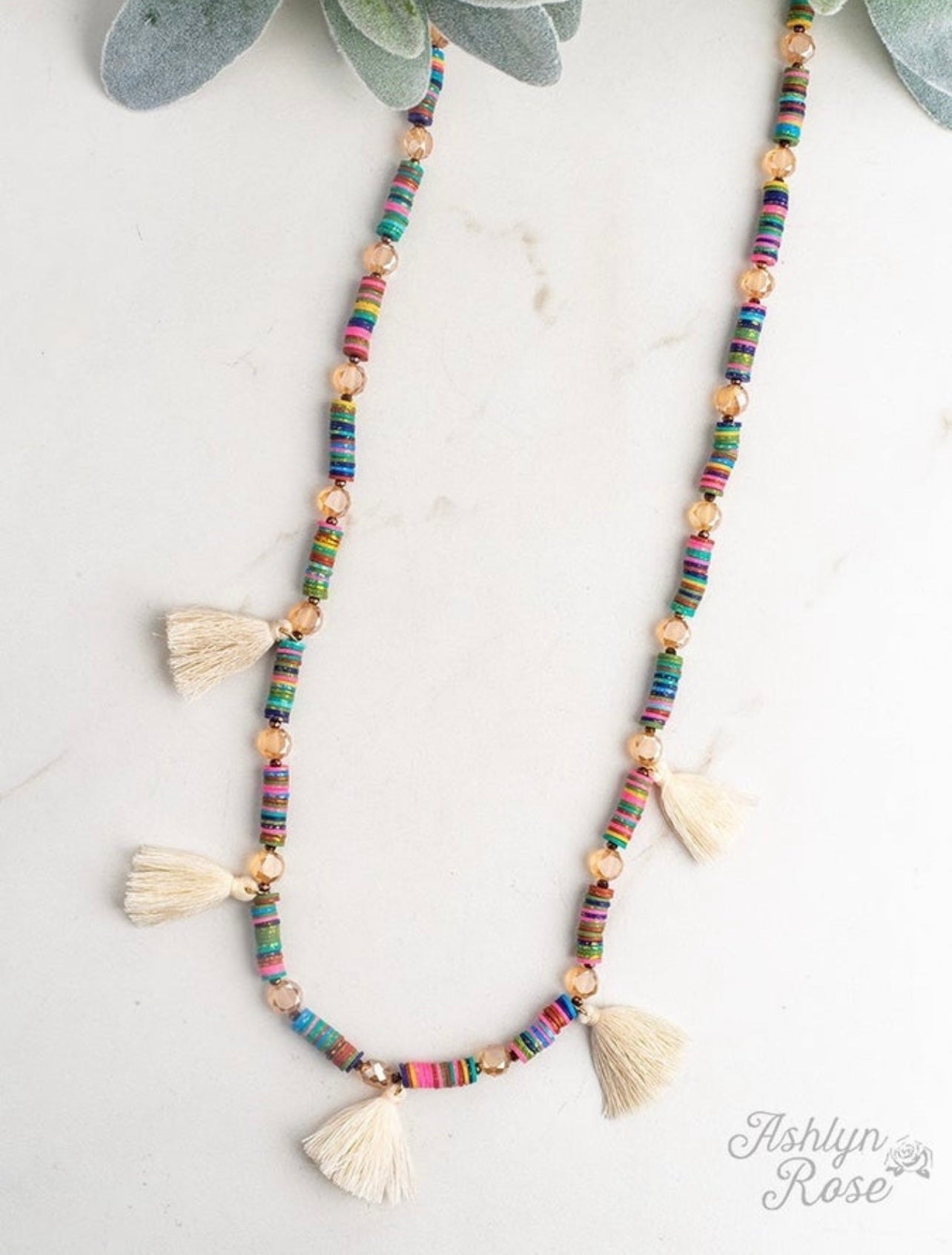 Serape Tassel Necklace