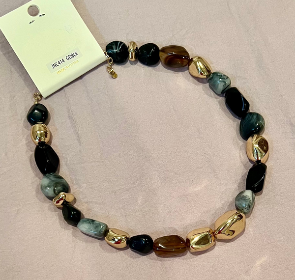 Bejeweled Stone Necklace
