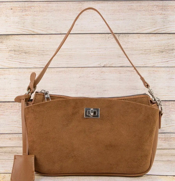 Pouch Suede Shoulder Bag