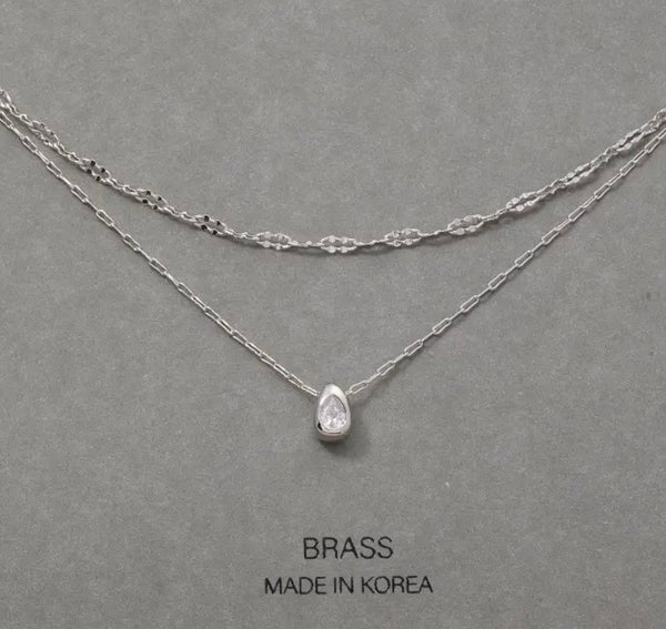 Teardrop Pendant Necklace