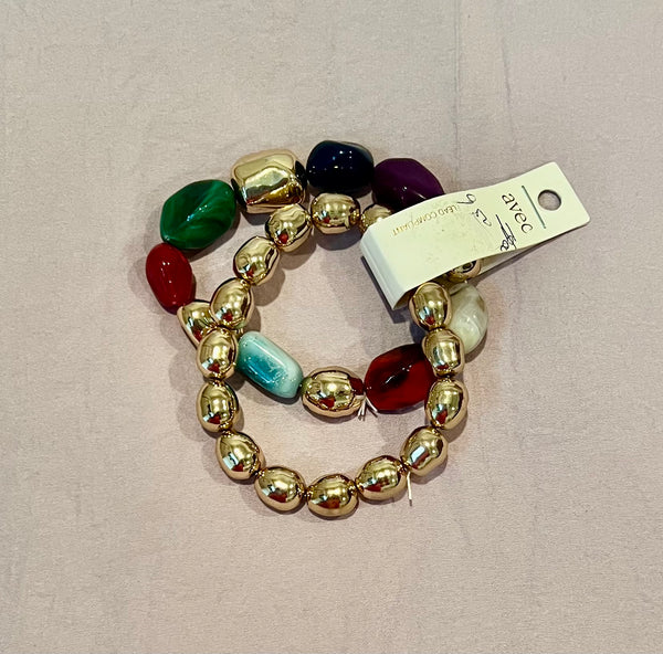 Bejeweled Stone Bracelets