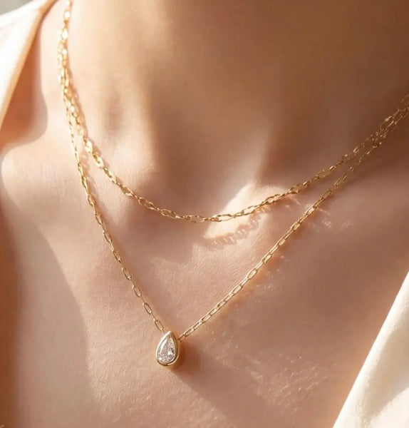 Teardrop Pendant Necklace