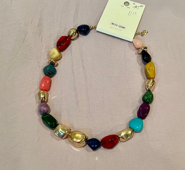 Bejeweled Stone Necklace