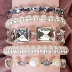 Stacked Crystal Bracelets