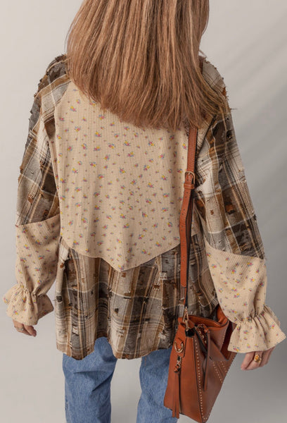 Patchwork Boho Shirt