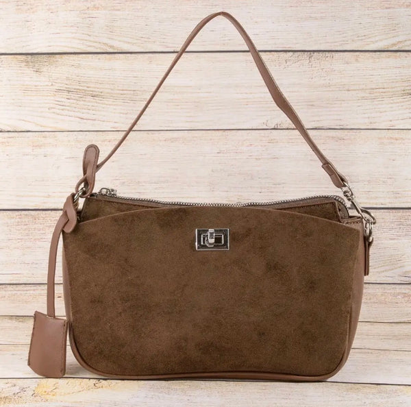 Pouch Suede Shoulder Bag