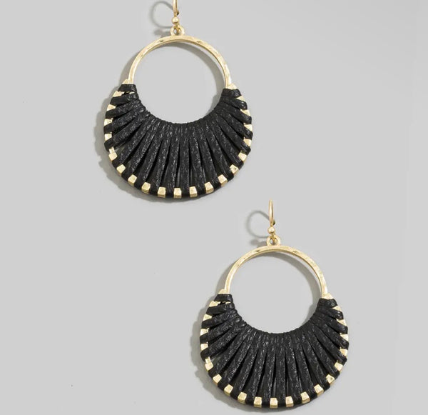 Fanned Hoop Earrings