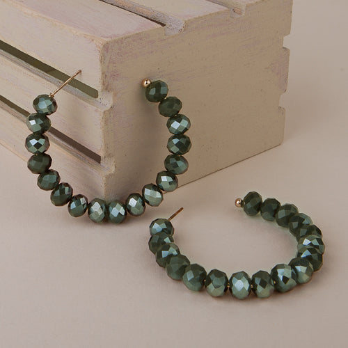 Hooped Bead Earrings