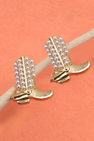 Boot Pearl Earrings