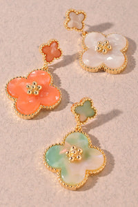 Pearlescent Flower Earrings