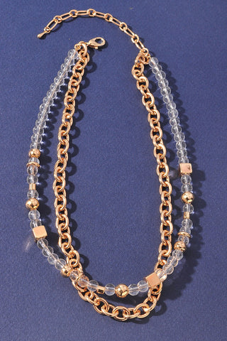Double Transparent Necklace